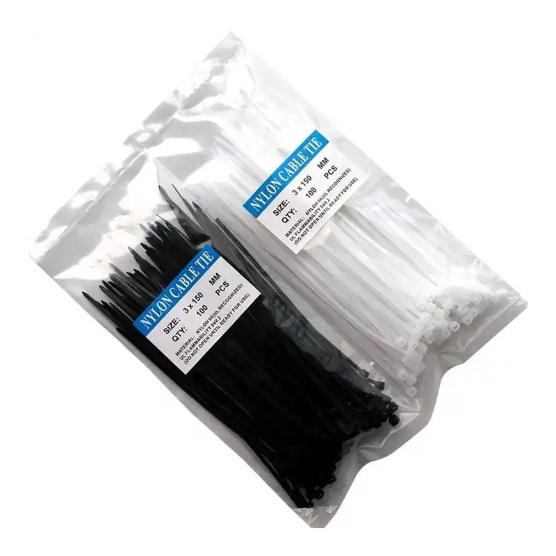 Cinta De Amarre (Tie wrap) 150 mm X 3 mm, paq. 100 und.
